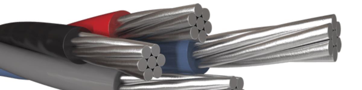 cabos de aluminio multiplexados